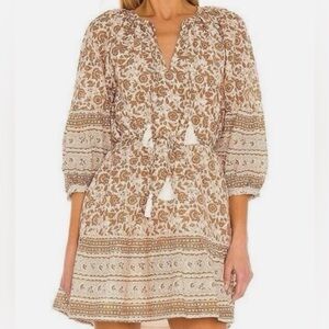 CLEOBELLA Rosy Mini Dress in Tamil Block Print Sz S